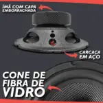 KIT COAXIAL 6 POL 6,5 POL CARROUSSEL AUTO STUDIO CA650-CX