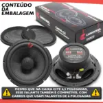 KIT COAXIAL 6 POL 6,5 POL CARROUSSEL AUTO STUDIO CA650-CX