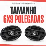 KIT TRIAXIAL 6X9 POL CARROUSSEL AUTO SPRINT CA690-TL