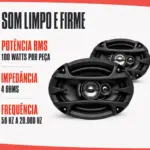 KIT TRIAXIAL 6X9 POL CARROUSSEL AUTO SPRINT CA690-TL