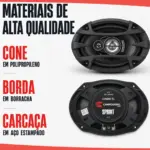 KIT TRIAXIAL 6X9 POL CARROUSSEL AUTO SPRINT CA690-TL